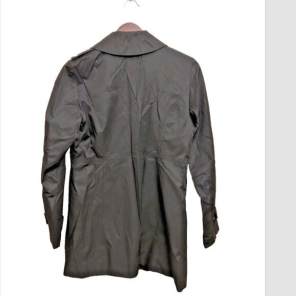 Michael Kors Women's Anorak Black Jacket Raincoat Full Zip Black Size Small - Picture 2 of 16